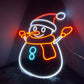 Snowman 21 x 24 Inch Sign Neon, Festival LED Neon Light Wall Decor Art Neon Sign Light for Home Decoration,Bedroom, Lounge, Office, Wedding, Christmas, Valentine’s Day