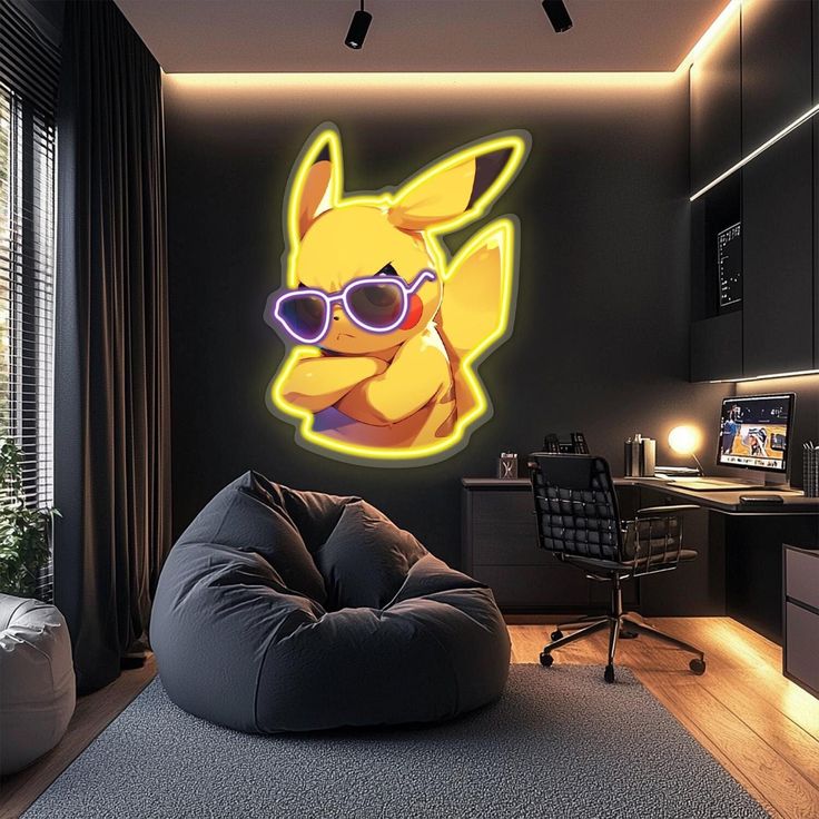 Cool Cartoon Neon Wall Light – Stylish LED Neon Art for Bedroom & Game Room