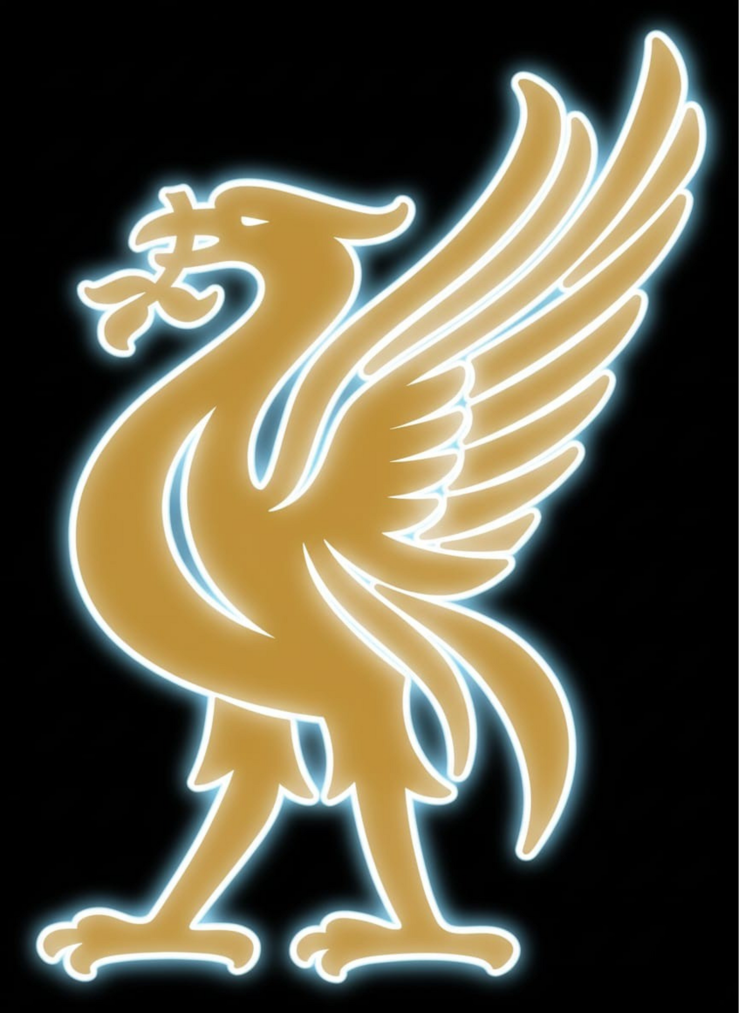 Football Logo Neon Liverpool UV print neon sign (12*18 inches)