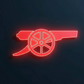 Football Logo Neon Arsenal UV print neon sign (16*18 inches)