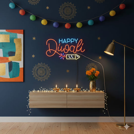 Happy Diwali Neon Sign