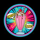Milkshake/Juice UV Print Neon Sign (18x18 inches) 🥤✨