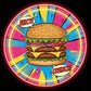 Burger UV Print Neon Sign (18x18 inches)🍔✨