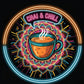 Chai & Chill UV print Neon Sign 18x18 inches