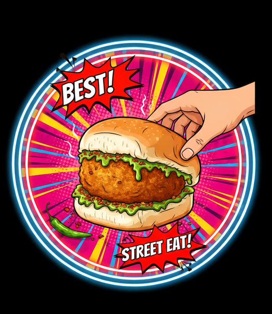 Wadapav Neon Sign 18x18 inches