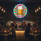 Beer UV print neon sign 18x18 inches