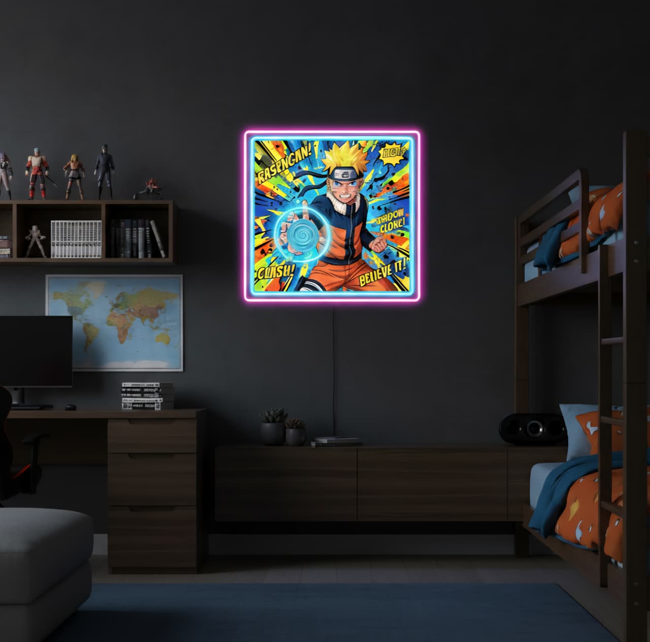 Naruto Pop Art Neon Sign