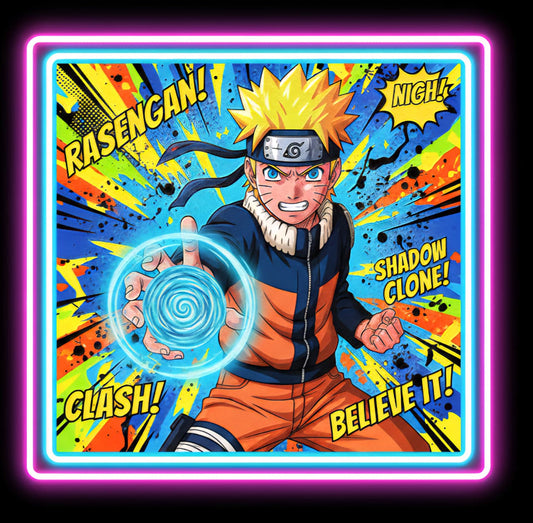 Naruto Pop Art Neon Sign