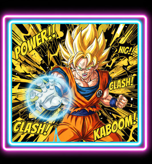 Goku pop art Neon Sign