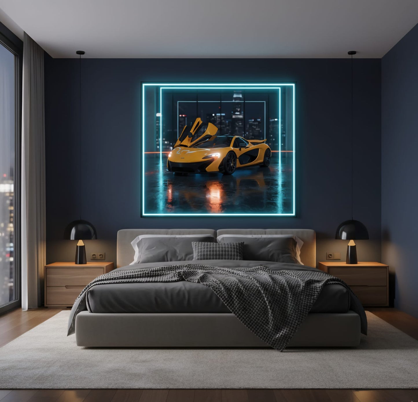 McLaren P1 Neon Poster