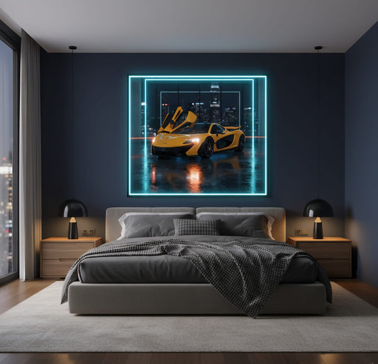 McLaren P1 Neon Poster