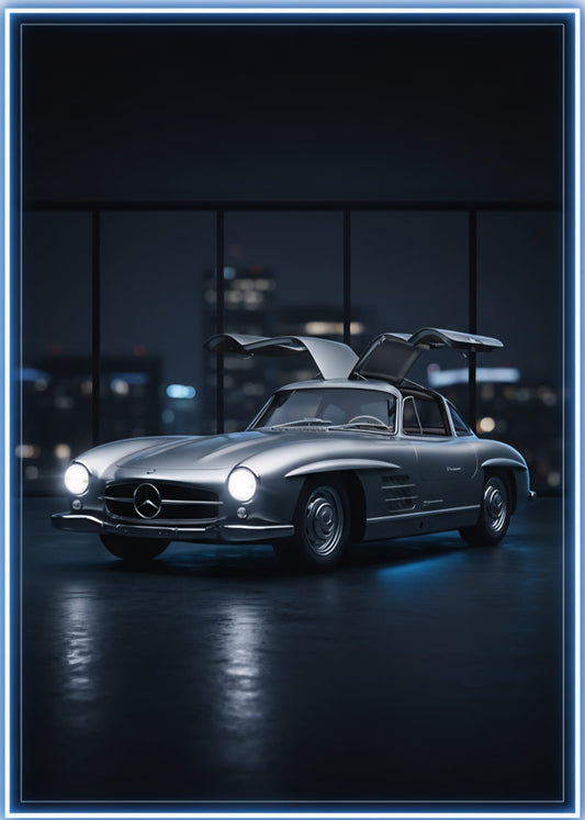 Mercedes Poster Neon Sign ⭐🚘
