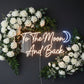 “To The Moon and Back” LED Neon Sign – Romantic Wall Decor for Couples & Weddings