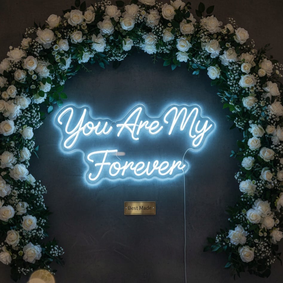 “You Are My Always” LED Neon Sign – Romantic Décor for Weddings & Home