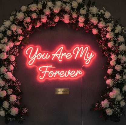 “You Are My Always” LED Neon Sign – Romantic Décor for Weddings & Home