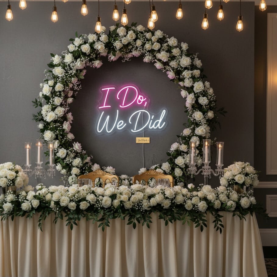 I Do, We Did LED Neon Sign