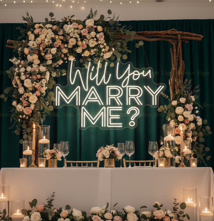 💍 Will You Marry Me? Neon Sign