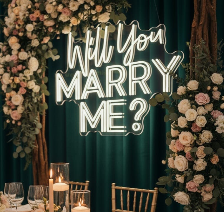 💍 Will You Marry Me? Neon Sign