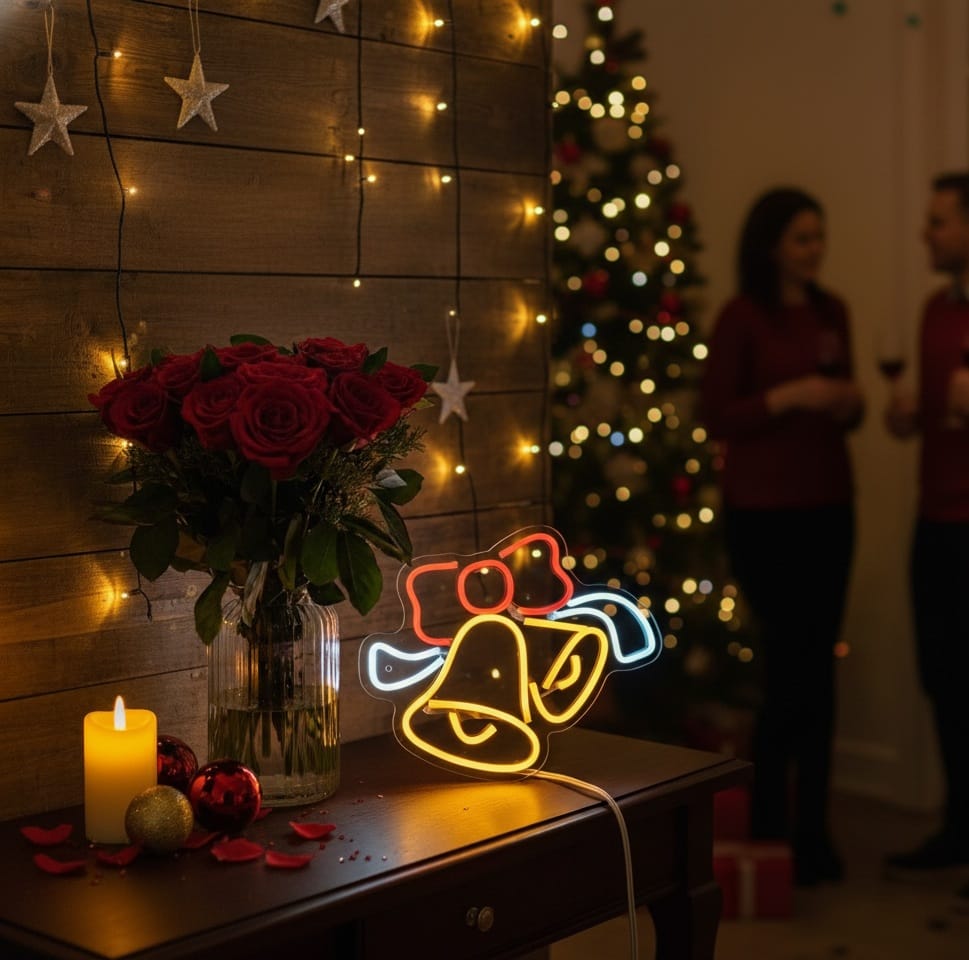 Xmas Sign Christmas Tree Bell (8x8 inch)