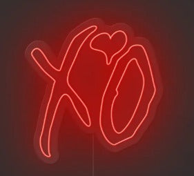XO Heart Red LED Neon Sign (18*12 inches)