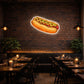 Hot Dog Neon Wall Light – Street Food Glow