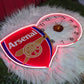 Arsenal Neon LED Wall Clock – Gunners Fan Glow Decor (14*24 inch)