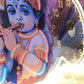 Krishna Neon Wall Clock – LED Spiritual Home Decor ( 14*24 inch )