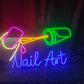 Nail Art Neon Light – Colorful Salon Wall Decor LED Sign (36*16 inch) | Neon Signs India — Image 2