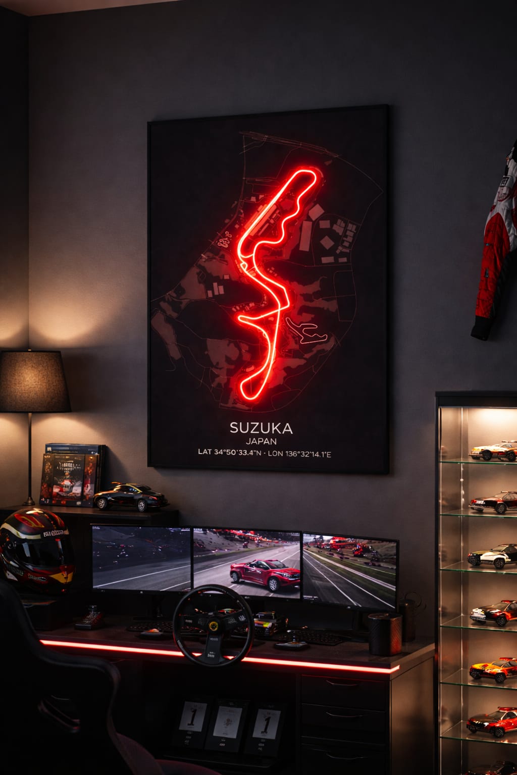 Suzuka F1 Circuit Neon Wall Art – Japan Racing Track LED Decor | Neon Signs India — Image 1