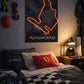 Hungaroring F1 Circuit Wall Art – Racing Track LED Wall Decor | Neon Signs India — Image 1