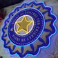 BCCI Logo Neon LED Wall Sign – Board of Control for Cricket in India Neon Light