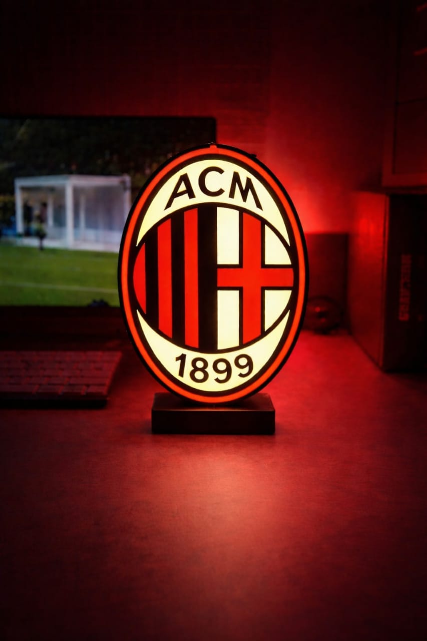 ACM Football Club Desk Lamp – Premium LED Fan Edition Night Light - LED Neon Sign
