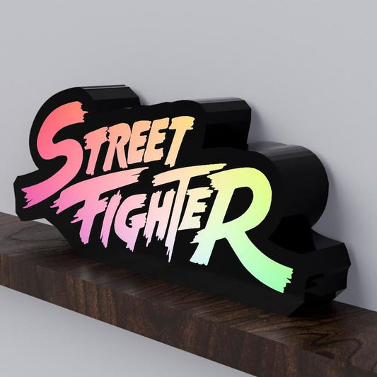 Street Fighter LED Neon Desk Lamp – Retro Arcade Gaming Light