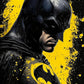 Batman LED Neon Wall Art – Superhero UV Print with Cool White Neon for Gaming Room & Home Decor