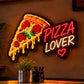 Pizza Lover Neon Sign – Red & Warm White LED Wall Light for Pizzerias, Cafés & Restaurants Neonsignsindia