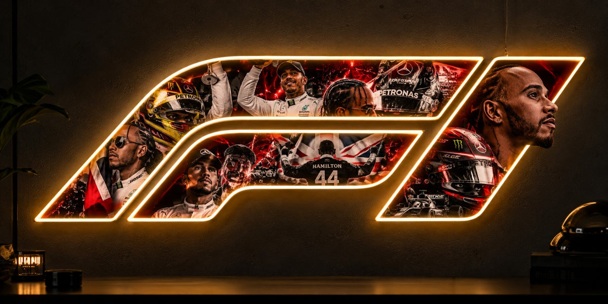 Ferrari F1 Neon Wall Sign – Red LED Racing Wall Art Neonsignsindia