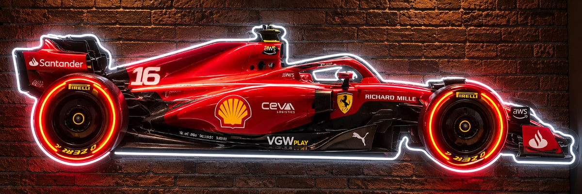 F1 Racing Car Neon Wall Sign – Red Formula 1 LED Wall Art Neonsignsindia