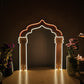 Shubhaarambh Glow frame Ganeshji Backdrop (NEON+MDF) * Need It Today PUNE ONLY *
