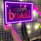 Happy Diwali Sticker Neon Sign