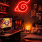 Anime Spiral Neon Wall Light – Red Glow Edition Game room