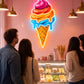 Ice Cream Neon Wall Light – Color Pop Edition