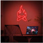 Flaming Controller – Red Gaming Neon Wall Sign Game Room