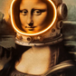 Modern Mona Lisa Pop Art Canvas with Neon-Effect Glow | Limited Edition