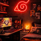 Anime Spiral Neon Wall Light – Red Glow Edition Game room Neonsignsindia