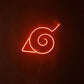 Anime Spiral Neon Wall Light – Red Glow Edition Game room Neonsignsindia