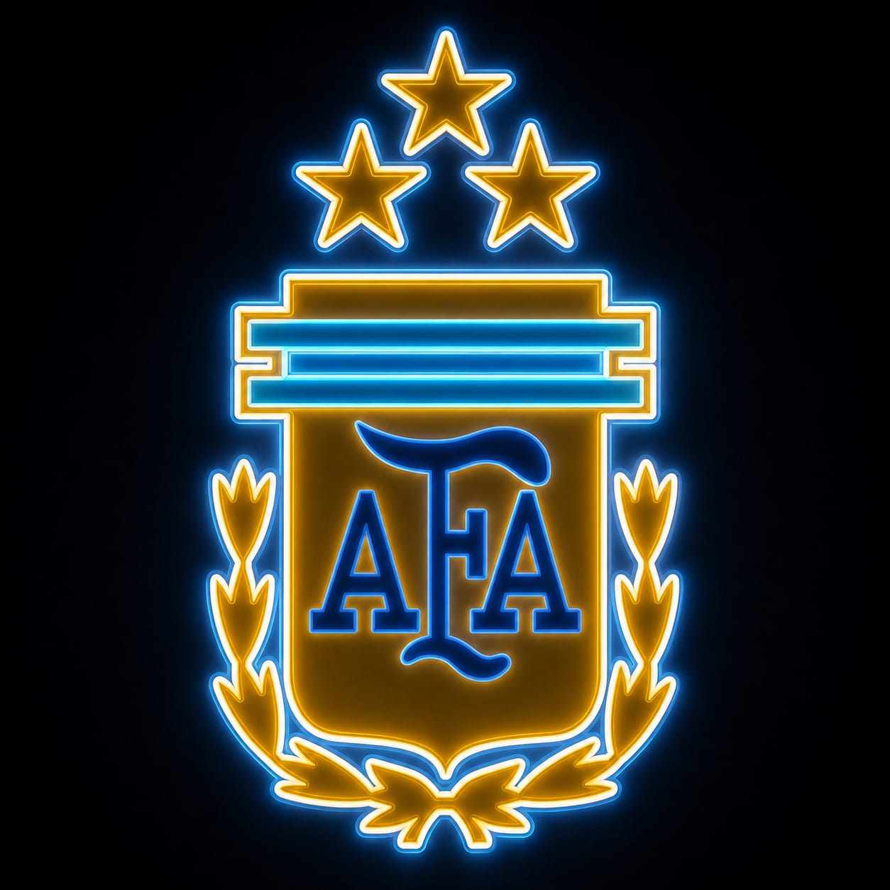 Argentina Football Association AFA Neon LED Wall Sign - Neonsignsindia