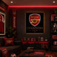 Arsenal EPL Champions 2026 LED Neon Sign - Lifestyle Room Setup