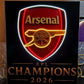 Arsenal EPL Champions 2026 LED Neon Sign - Product View