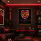 Arsenal EPL Champions 2026 LED Neon Sign - Lifestyle Room Setup