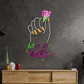 Art Nails Neon LED Sign – Nail Salon Wall Decor with Rose Design | Neon Signs India — Image 2